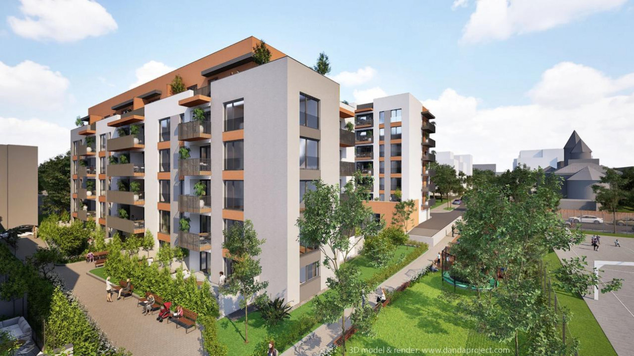 Apartament de 2 camere, Intre Lacuri , Bloc Nou!