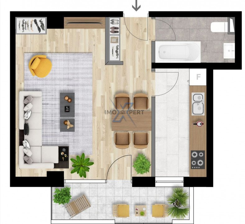 Apartament de 2 camere, Intre Lacuri , Bloc Nou!