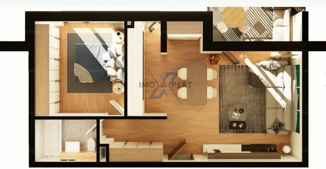 Apartament de 2 camere, Intre Lacuri , Bloc Nou!
