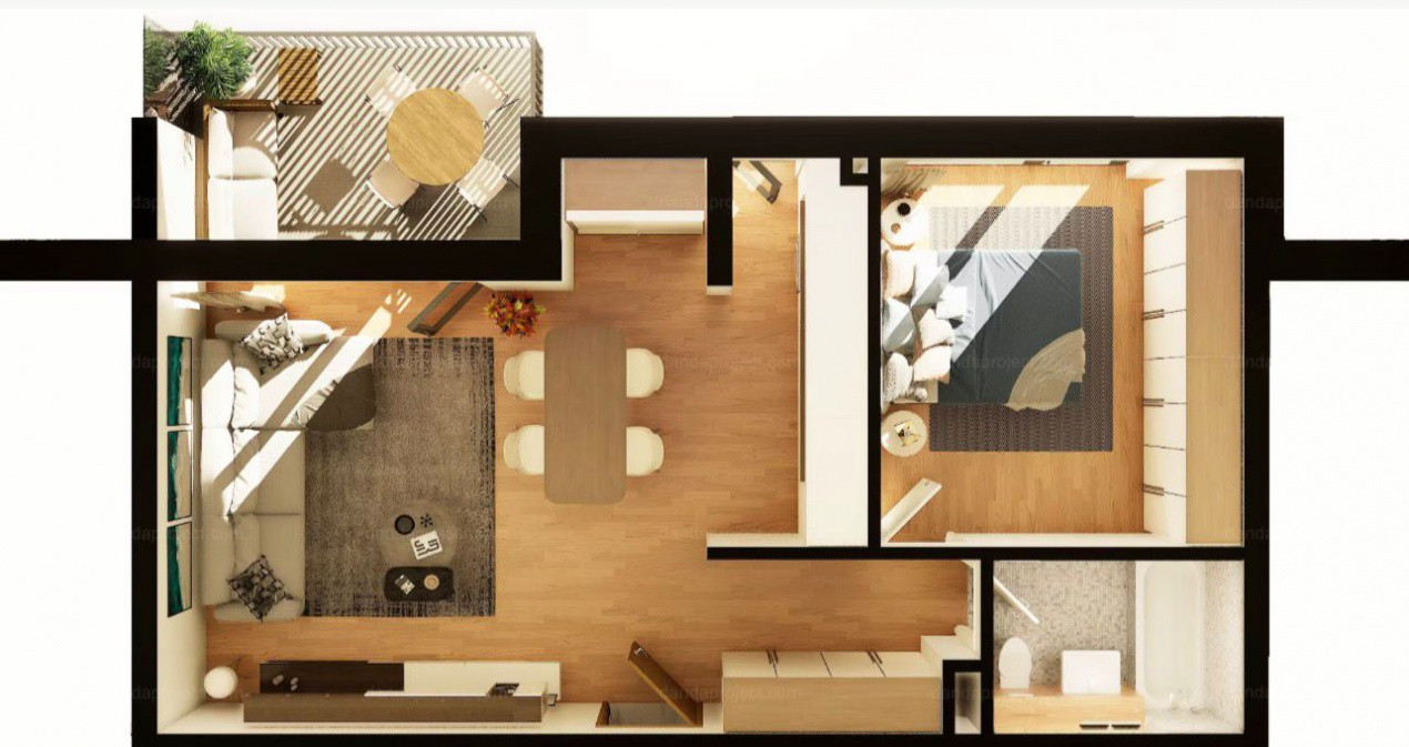 CF! Apartament de 2 camere semifinisat, etaj 1 , Iulius Mall, Bloc Nou