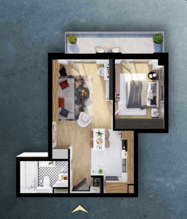 Exclusiv! Apartament de 2 camere, intr-un ansamblu Premium!