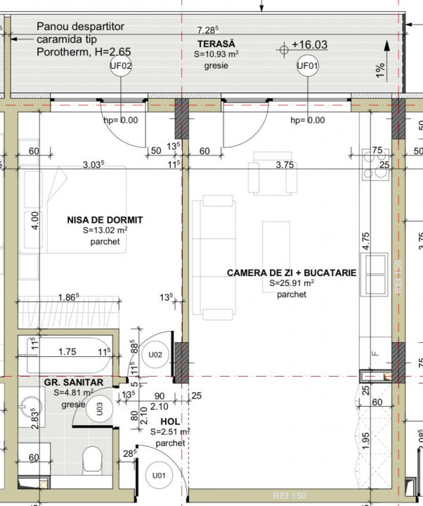 Apartamente de 1,2,3 camere finisate, zona Eroilor, Floresti!