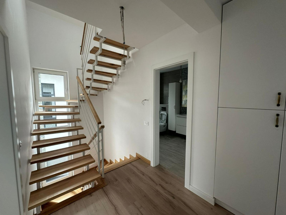 Duplex finisat si mobilat 210 mp utili, 175 mp curte, Borhanci