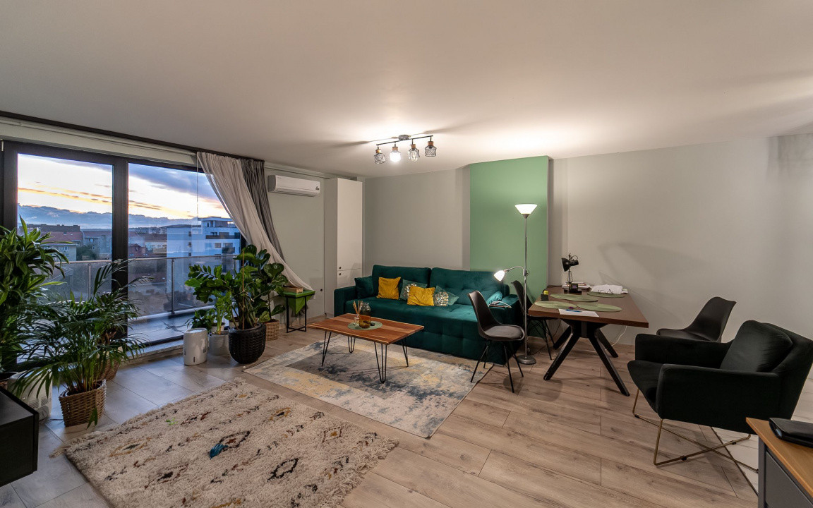 Semicentral Penthouse 3 camere 85 mp + terasă panoramică 2 parcari subterane