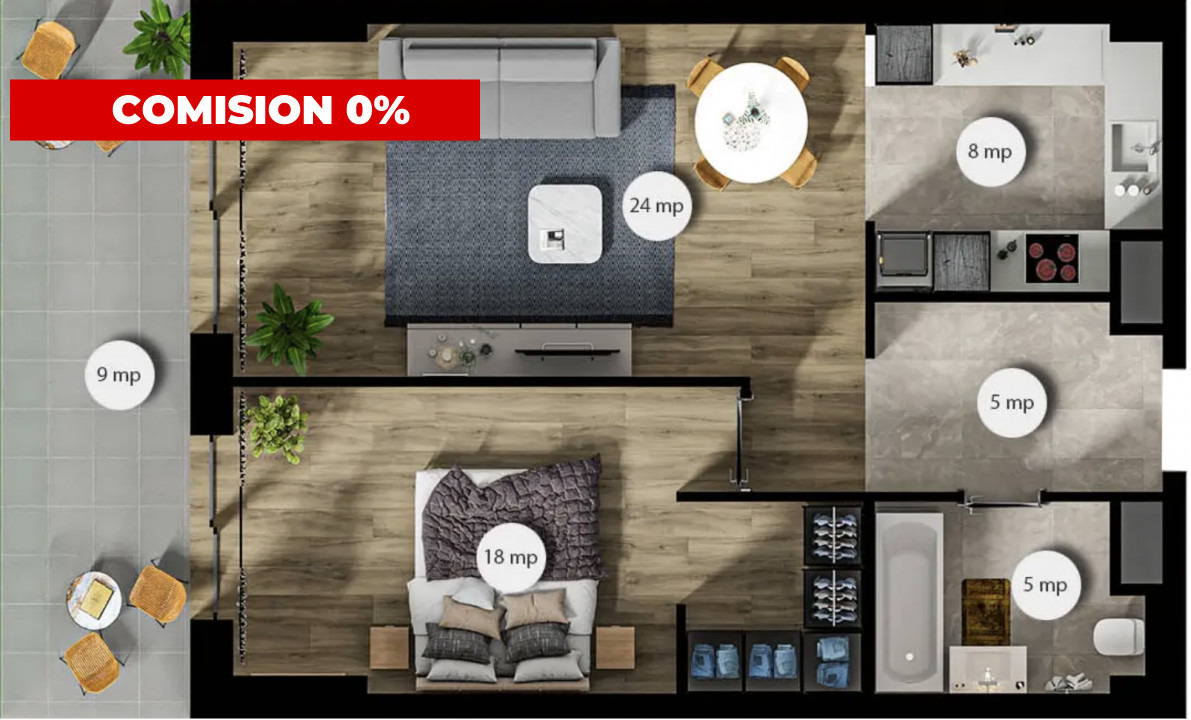 Apartament premium situat intr-o zona verde din centrul orasului 