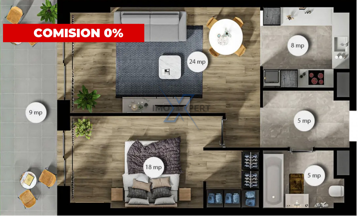 Apartament premium situat intr-o zona verde din centrul orasului 
