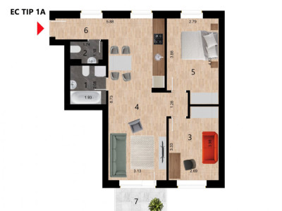 Apartament cu 3 camere, bloc nou, zona Golden Tulip Zorilor