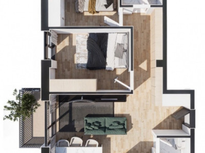 Apartament 3 camere, doua bai, orientare Vest , Baciu Regal 