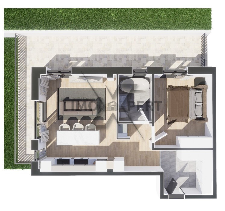 Apartament 2 camere, Terasa de 35 mp , Baciu Regal 