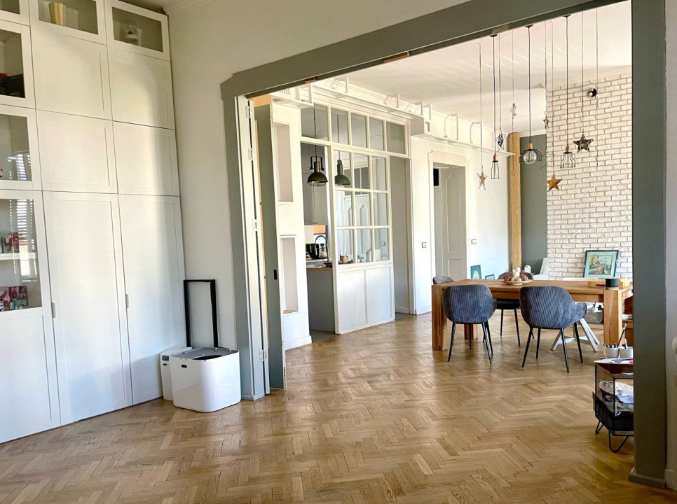 Apartament superb, 3 camere, 120 mp, Clădire istorică, Calea Dorobanților