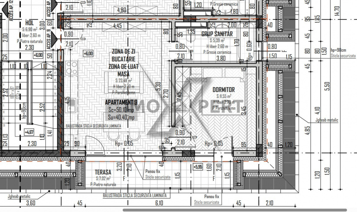 Apartament 2 camere, 40 mp, zona Regal Baciu