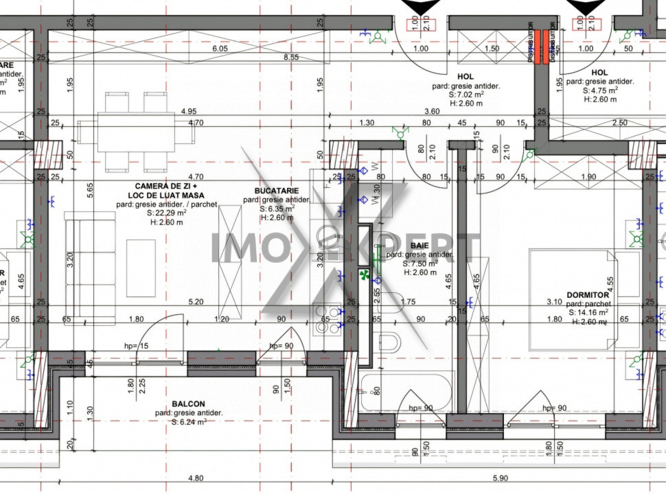 Apartament 2 camere 57 mp, cu Panorama Beta residence