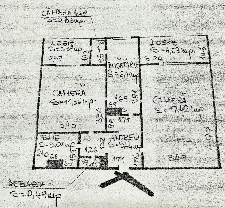 Apartament 2 camere, Mănăștur zona BIG, Manastur