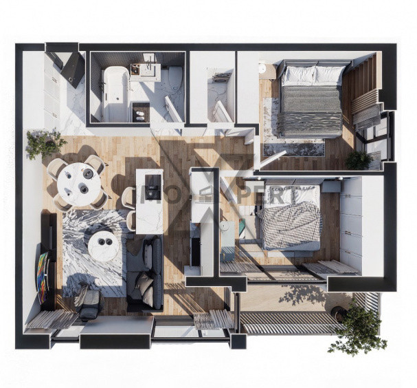 Apartament 3 camere, orientare Sud , Baciu Regal 