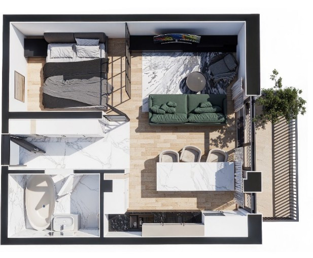 Apartament 2 camere, etaj intermediar,bloc premium Baciu Regal 