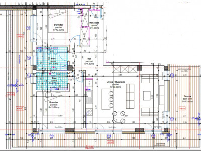 Apartament 3 camere, terasa 60mp, orientare Sud , Baciu Regal 