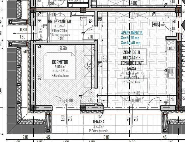 Apartament cu 2 camere în zona Baciu Regal 