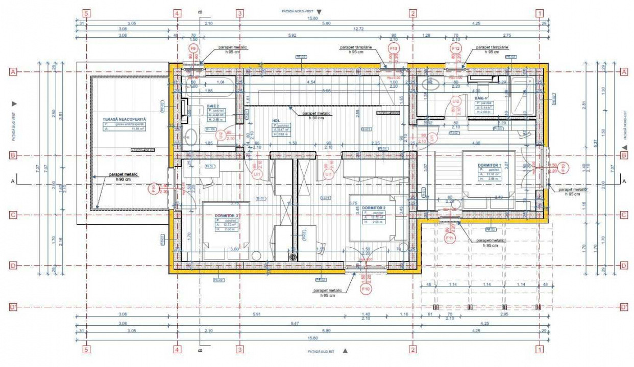 Casă premium la intrare in Chinteni, 514 mp teren, panouri solare