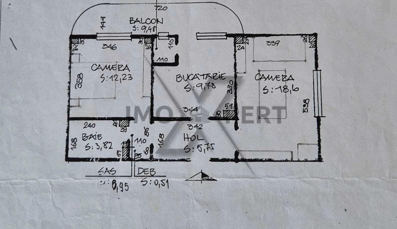 Apartament 2 camere decomandate, etaj 1 , Dorobanților