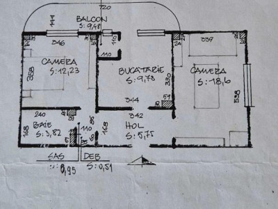Apartament 2 camere decomandate, etaj 1 , Dorobanților