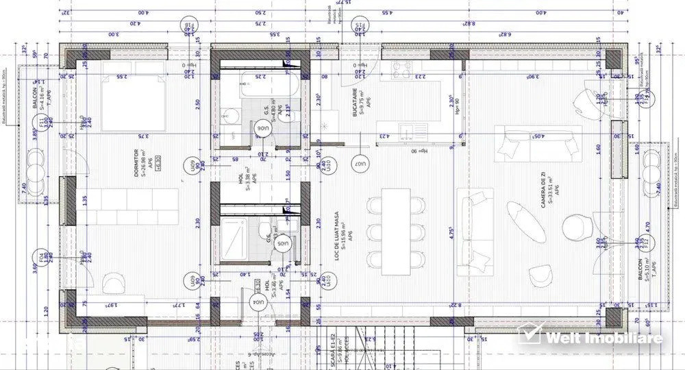 Aparament de 100 metri, Piscina, imobil tip Vila, zona Eugen Ionescu