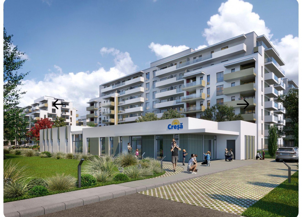 Apartament o camera, 38,5 mp, etaj 1, Bloc premium, Marasti