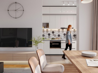 TVA Inclus! Apartament o camera, 40 mp, etaj 1, Bloc premium, Rivus