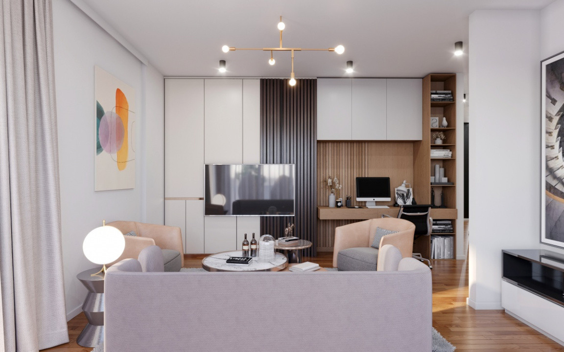 Apartament 4 camere,2 bai, terasa 37 m , super view, Rivus 