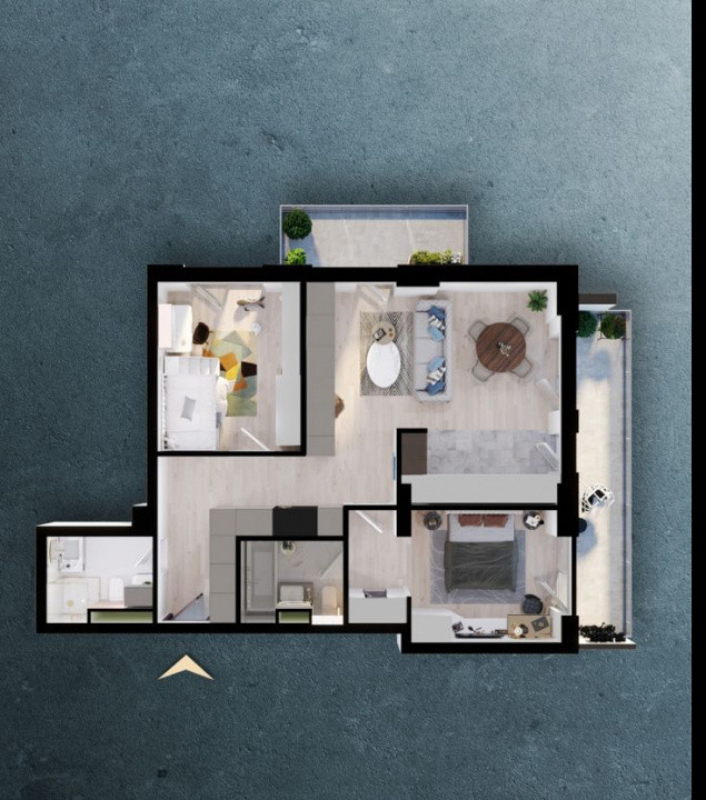 Apartament 3 camere,2 bai, terasa , super view, Bloc Premium, Elite