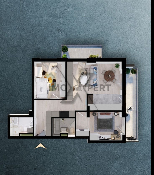 Apartament 3 camere,2 bai, terasa , super view, Bloc Premium, Elite