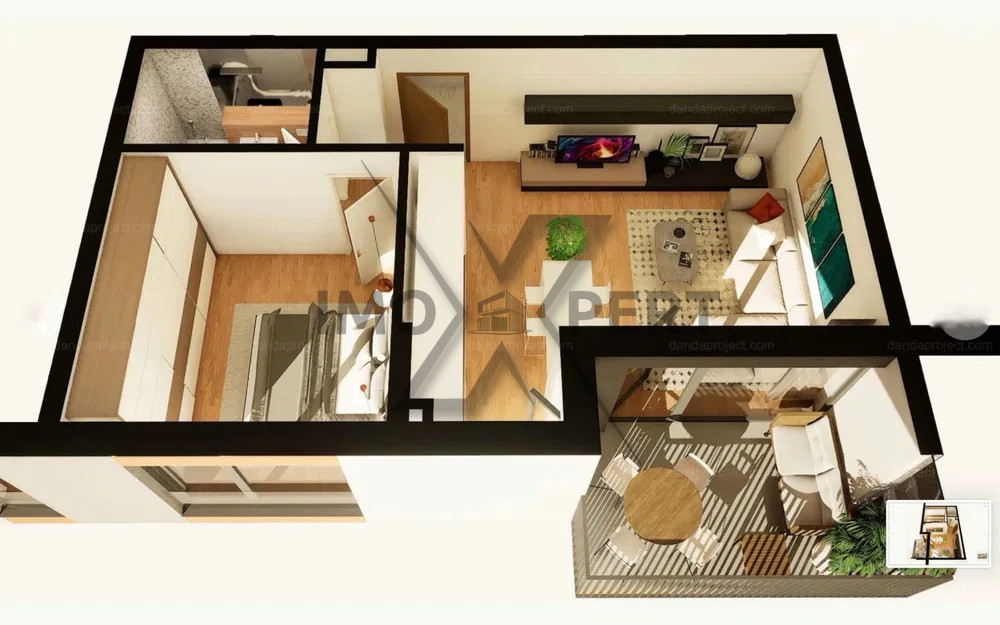 Apartament Semifinisat, Parcare Subterană, Bloc nou