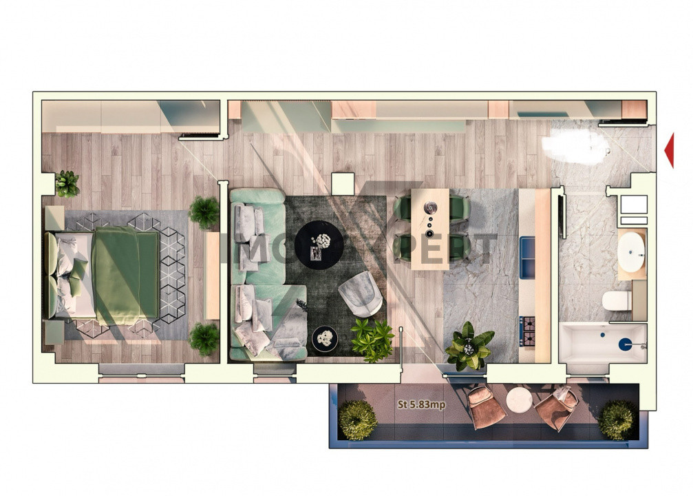 Apartament 2 camere , bloc premium , Marasti