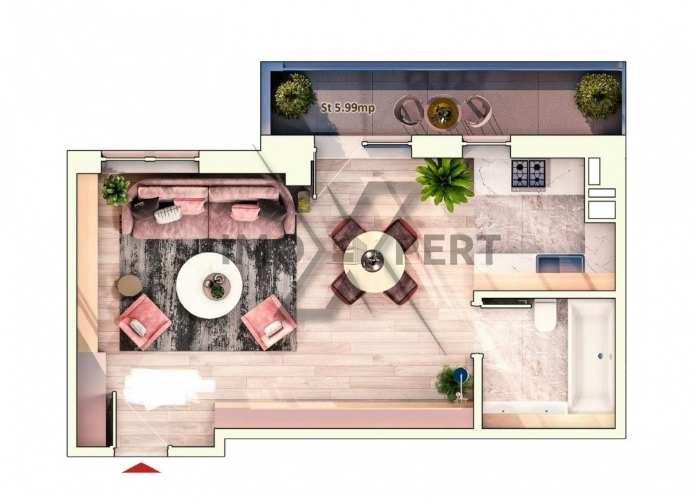 Apartament tip studio , bloc premium , Marasti