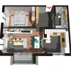 Apartament 2 camere, finisat, 56 mp utili, Floresti