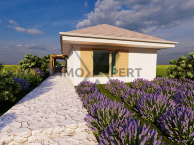 Casă individuală pe un singur nivel cu vedere la lac, Câmpenești