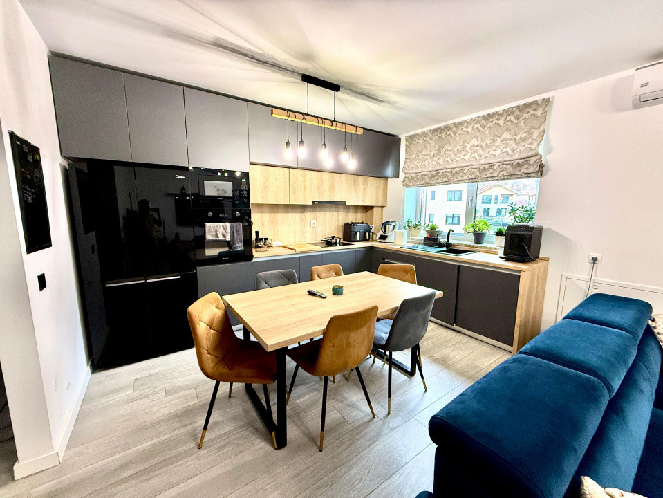 Apartament 3 camere, bloc nou 2021, Beta Residence, Chinteni, 77 mp