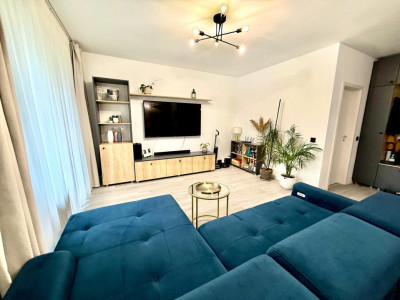 Apartament 3 camere, bloc nou 2021, Beta Residence, Chinteni, 77 mp