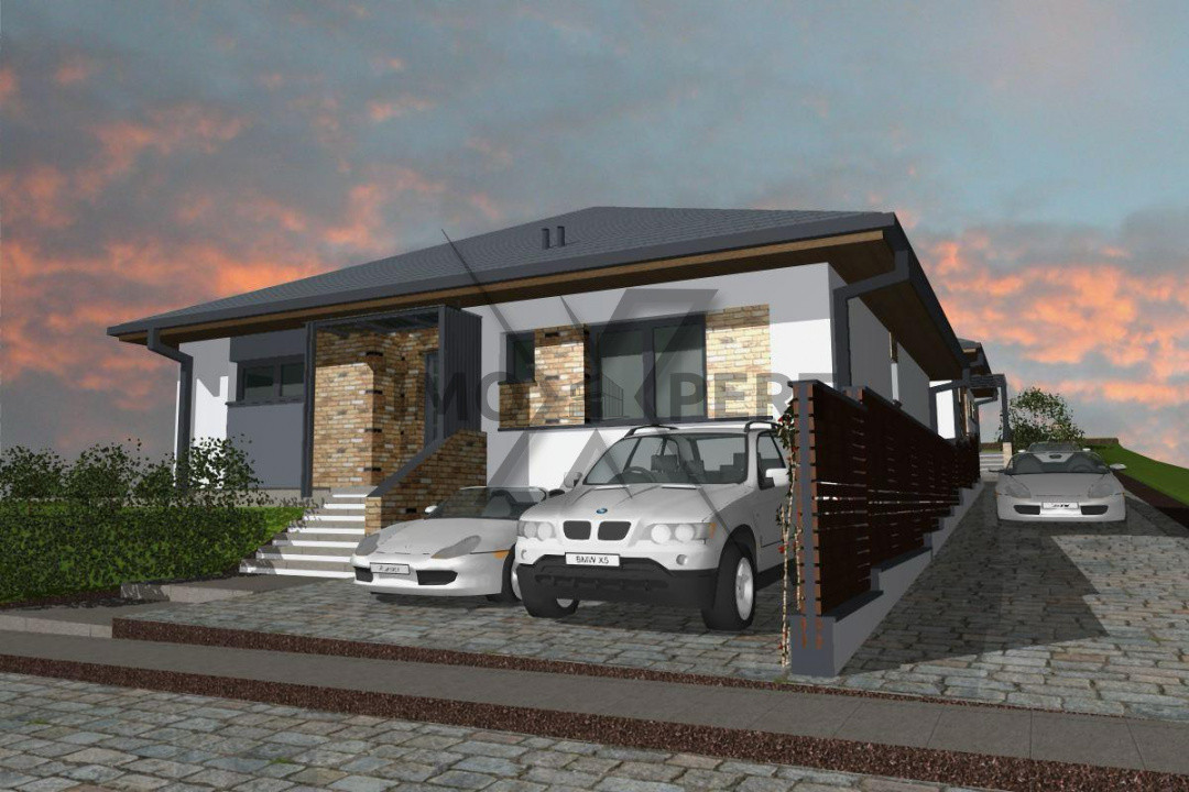 Casa Individuala finalizata, pe un singur nivel , teren 500 m2, Popesti, Baciu!