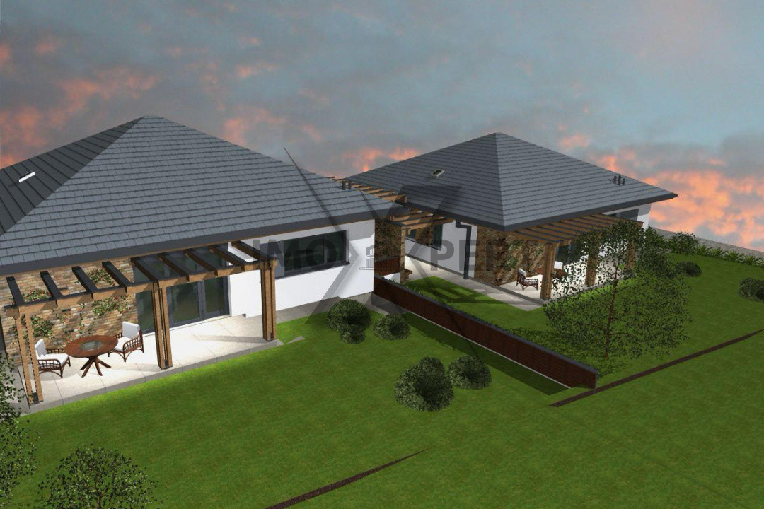 Casa Individuala finalizata, pe un singur nivel , teren 500 m2, Popesti, Baciu!