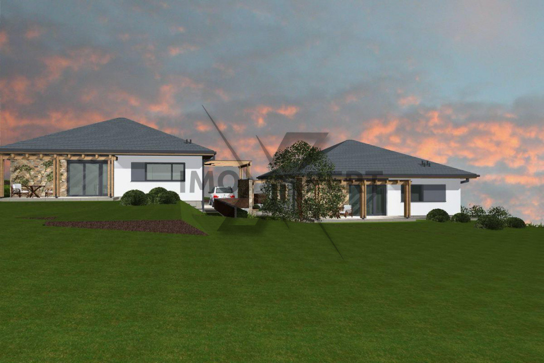 Casa Individuala finalizata, pe un singur nivel , teren 500 m2, Popesti, Baciu!