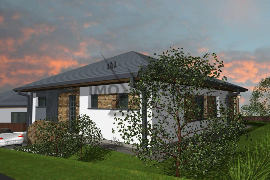 Casa Individuala finalizata, pe un singur nivel , teren 500 m2, Popesti, Baciu!