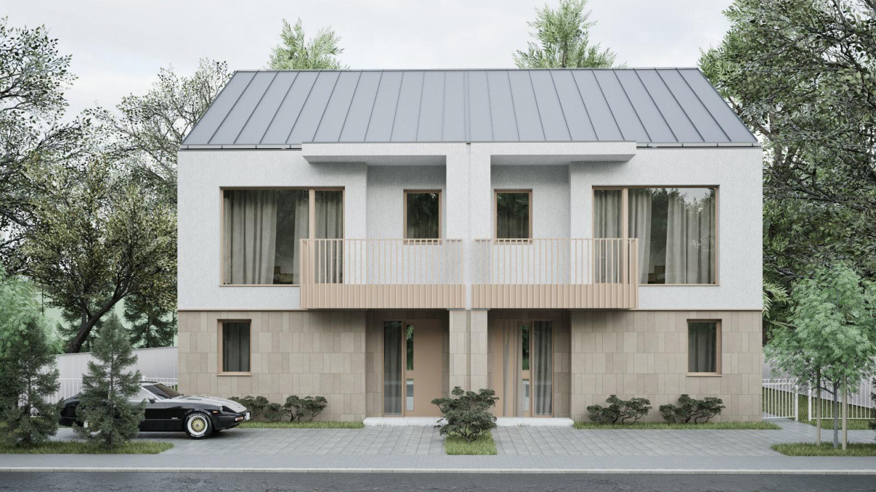 Duplex de 4 camere, 120 mp, la intrare in Popesti, Cluj