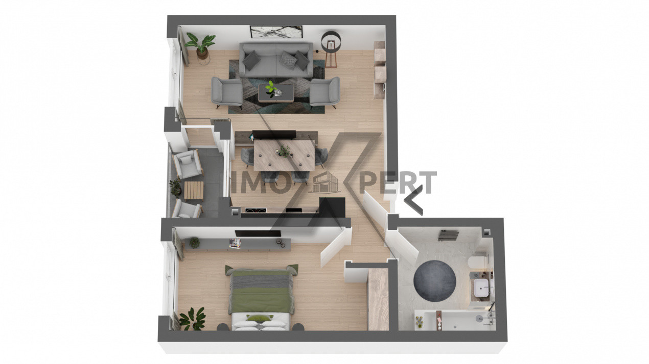Apartament 2 camere, 48 mp, Apahida
