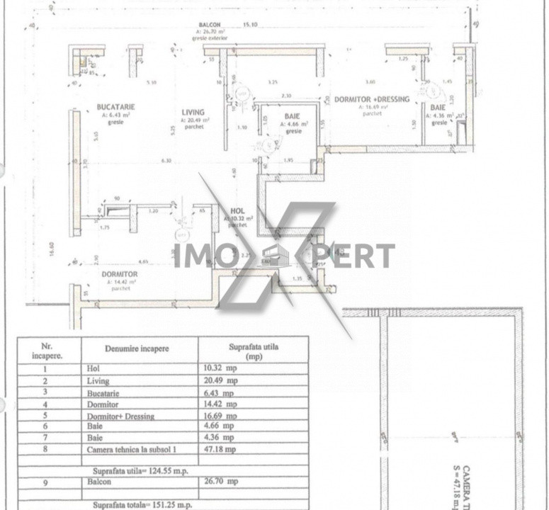 Apartament de 3 camere,2 bai , Priveliste , Complex Grand Park!