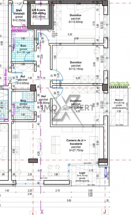 Apartament 4 camere, orientare sud cu priveliste , Baciu Regal 