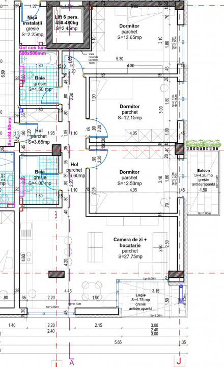 Apartament 4 camere, orientare sud cu priveliste , Baciu Regal 