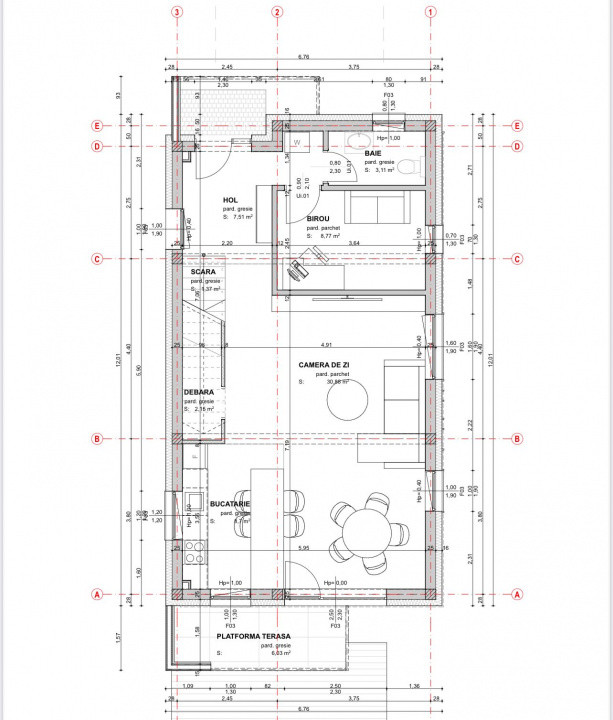 Duplex de 4 camere, 120 mp, la intrare in Popesti, Cluj