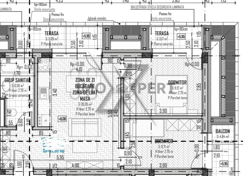 Apartament cu 3 camere în zona Baciu Regal 