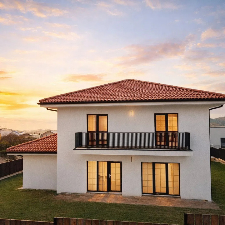 CASĂ NOUĂ CU GARAJ, 120 MP, CHINTENI