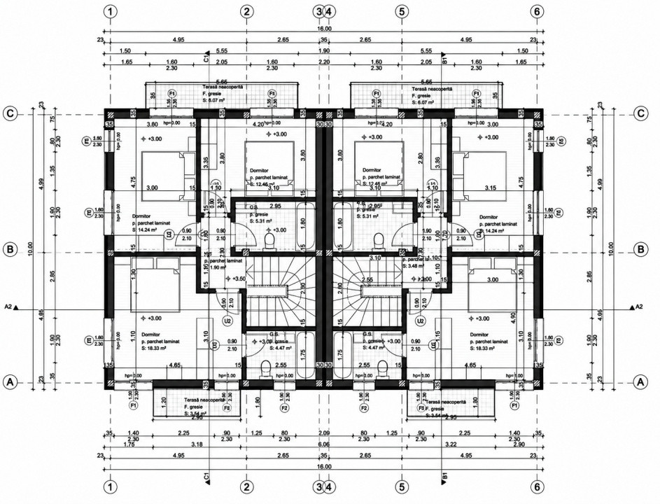 Duplex nou Chinteni, 120 mp, 340 mp teren